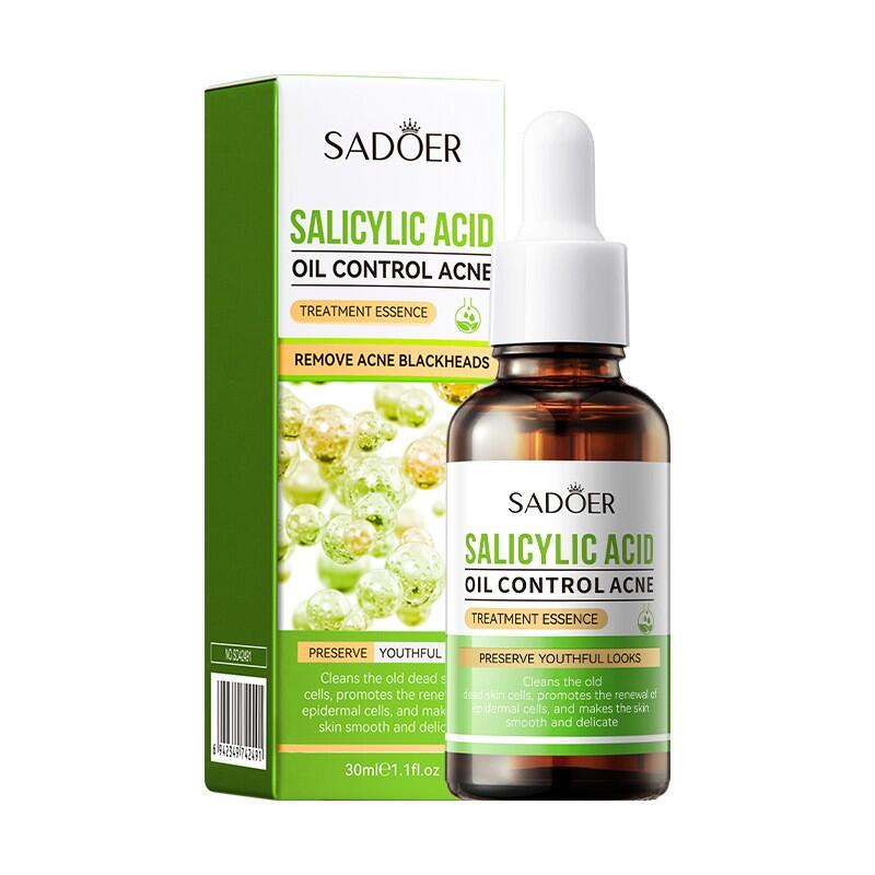 Essência de Tratamento com Ácido Salicílico 30ml – Controle da Acné, Redução de Grasa e Pele Visivelmente Mais Limpa