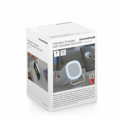 Altavoz Carregador Inalámbrico com LED Souwis InnovaGoods