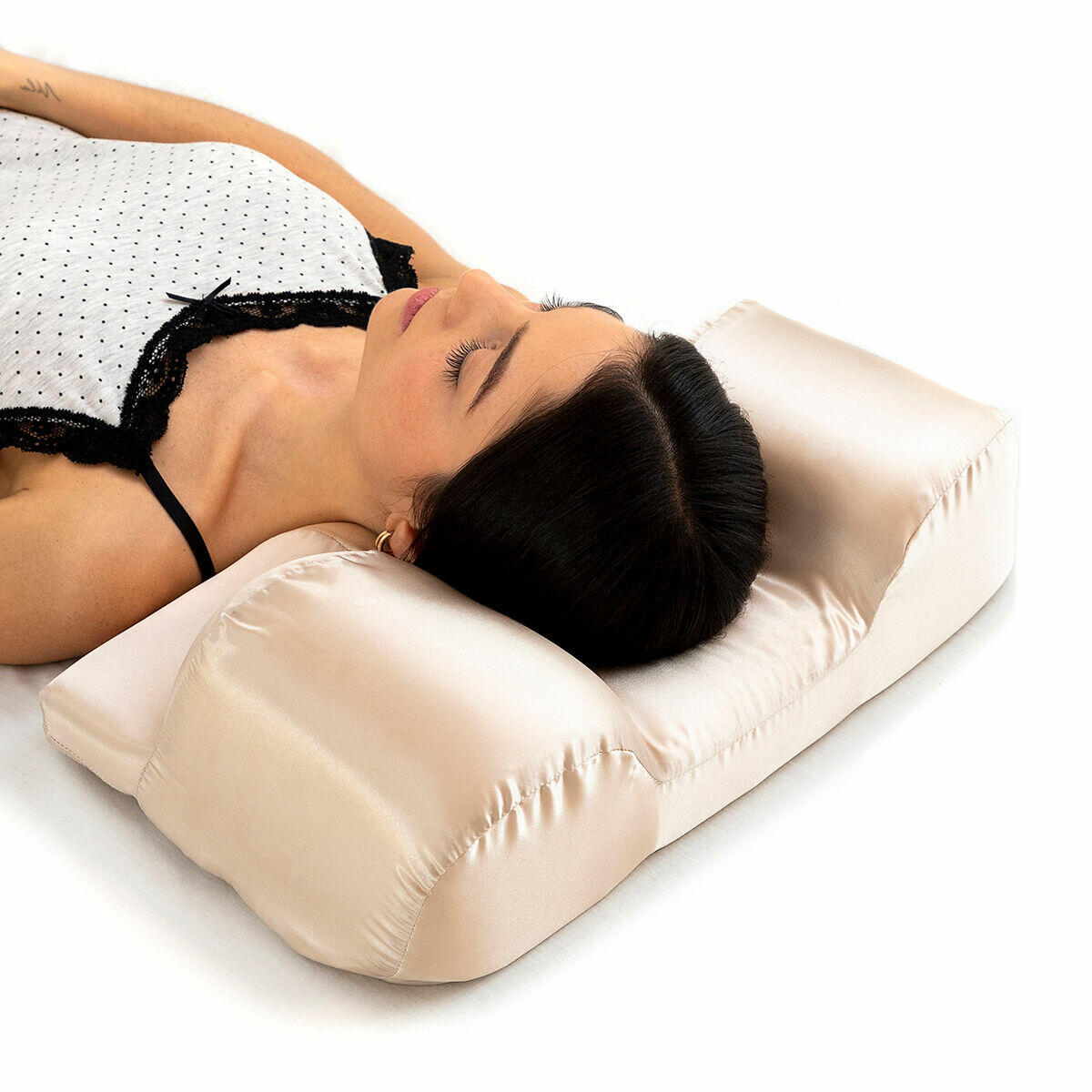 Antiarrugas Cervicais Almohada com Funda de Satén Youthlow InnovaGoods