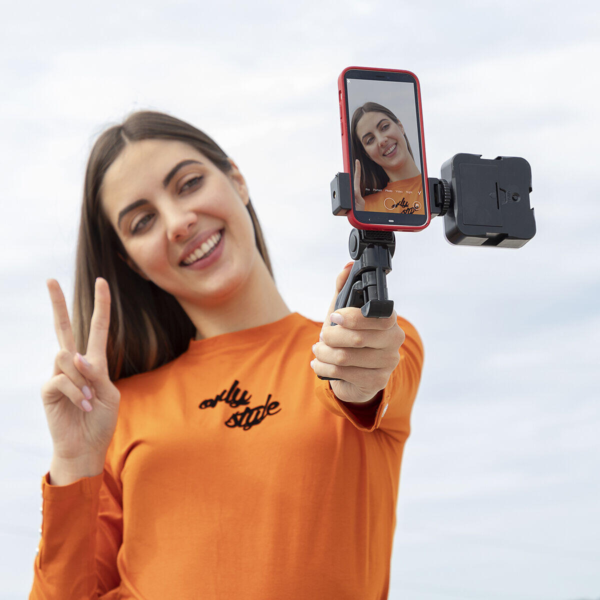 Kit Vlogging com Luz, Microfone e Mando Plodni InnovaGoods 6 Peças