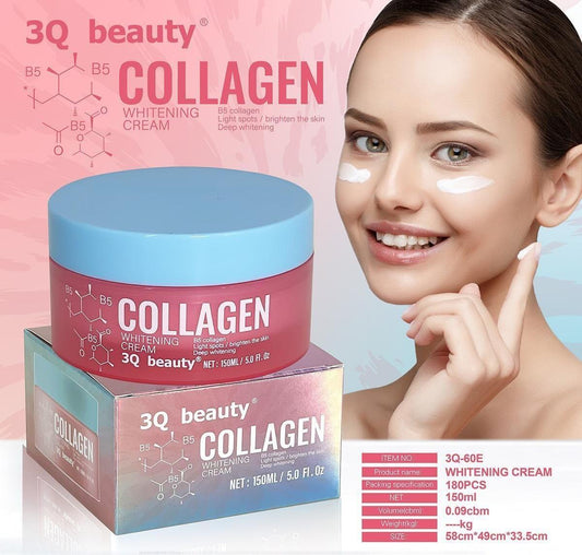 Crema Blanqueadora de Colágeno 150ml – Piel Radiante, Firme e com Tono Uniforme Todos os Dias