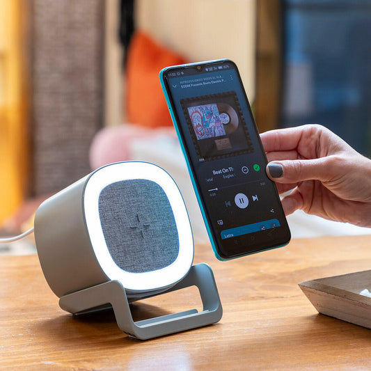 Altavoz Carregador Inalámbrico com LED Souwis InnovaGoods