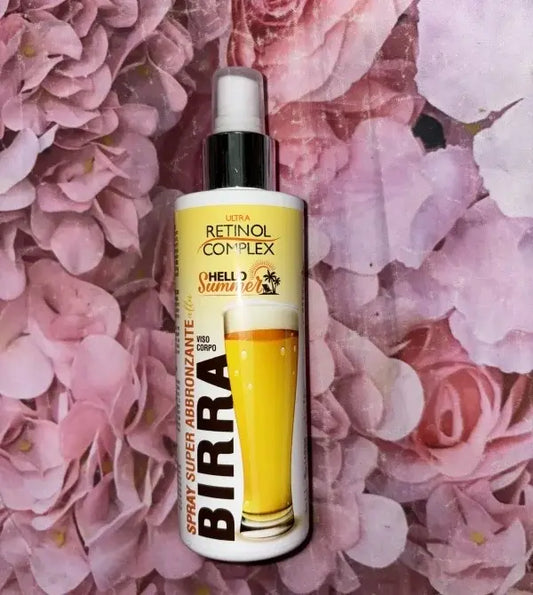 Spray de Cerveja Súper Bronceador 200ml – Bronceado Rápido, Natural e Exótico com Aroma Veraniego