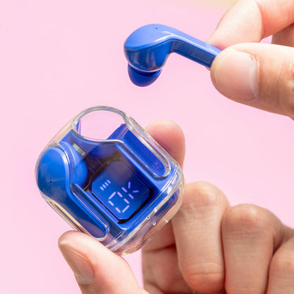 Auriculares Inalámbricos com Estuche de Carga Azul