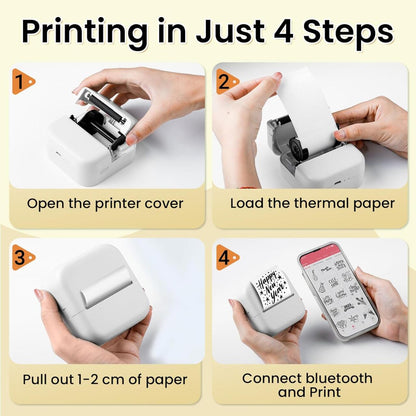 M2 Mini Impresora Térmica Portátil Bluetooth &amp; WiFi – Imprime Donde Quieras 🖨️📱