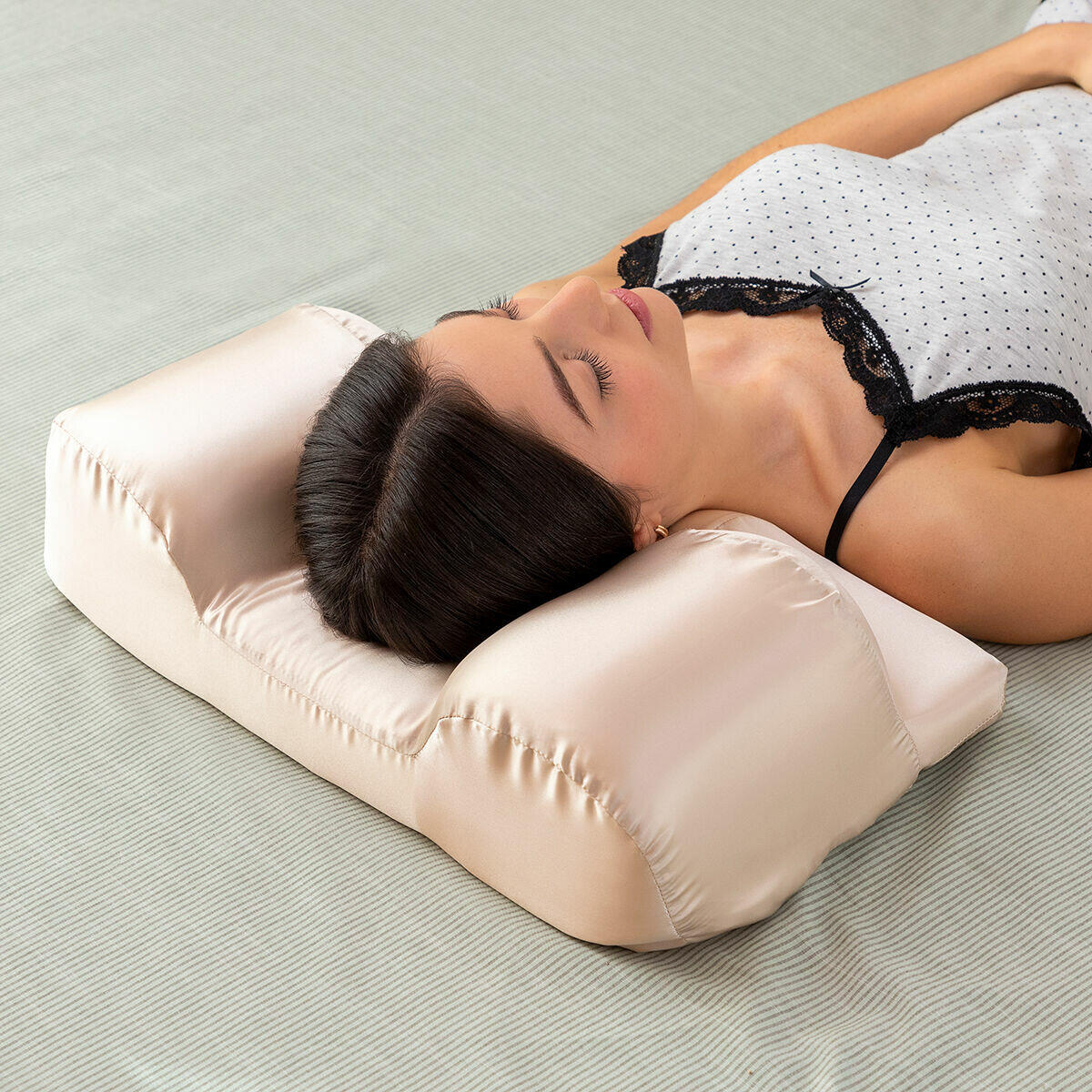 Antiarrugas Cervicais Almohada com Funda de Satén Youthlow InnovaGoods
