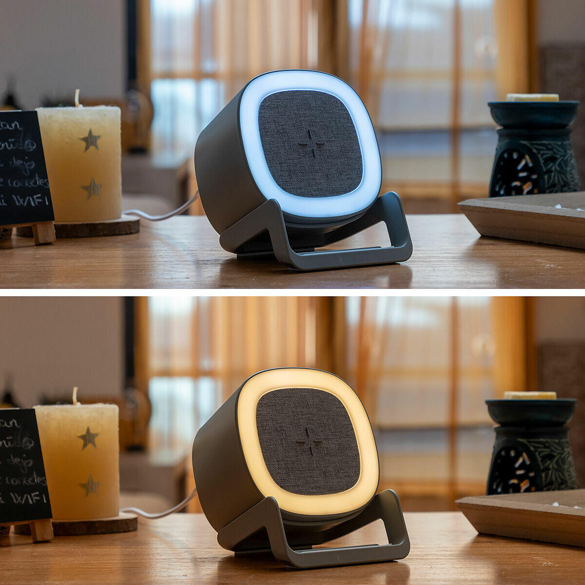 Altavoz Carregador Inalámbrico com LED Souwis InnovaGoods