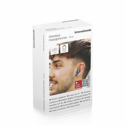 Auriculares Inalámbricos com Estuche de Carga Azul