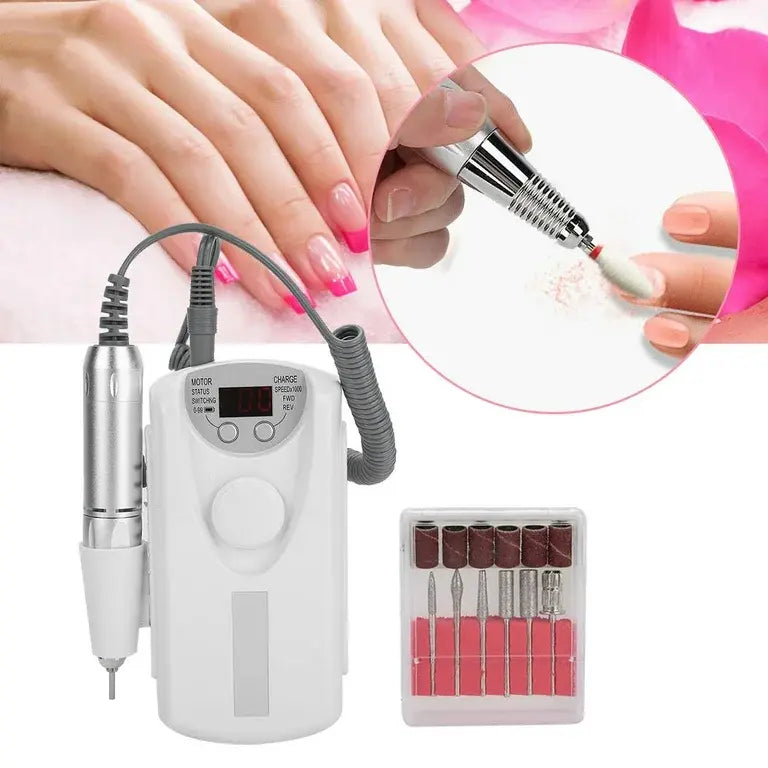 Esmaltadora de Unhas 12000 RPM – Potência Compacta para Manicuras Rápidas