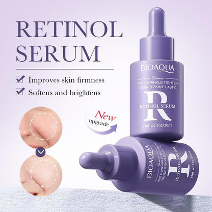 Sérum Facial Antiarrugas com Retinol e Ácido Hialurônico 30ml BIOAQUA – Renovação Celular e Juventude para sua Pele